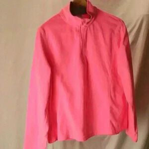 Danskin Now XL/XG (16-18) pink fleece 1/4 zip women